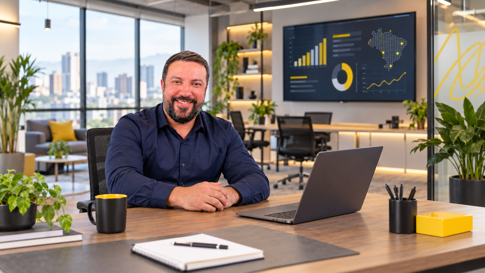 Wilson Silva, criador da Escala Will e fundador da apareci.ai, em ambiente de inovação